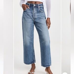 Citizens Of Humanity Blue Wide-Leg Jeans
